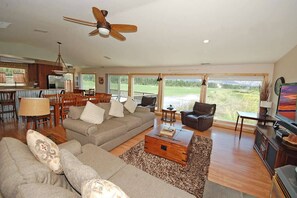 Living Room with View of Tallac and Meadow