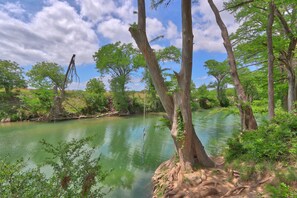 View of the Blanco River the home is located on