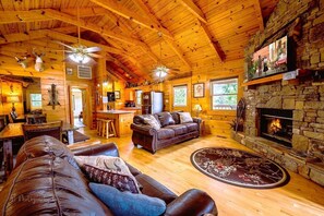 Indoors, Furniture, Living Room, Fireplace, Couch