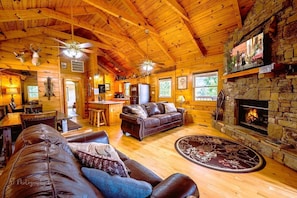 Indoors, Furniture, Living Room, Fireplace, Couch