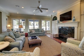 The Living Area with Oceanfront Views