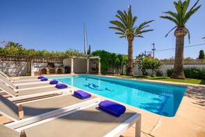 Terrace and pool
