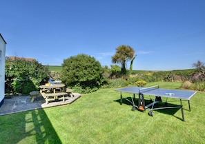 Garden and patio