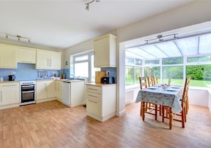 Kitchen and dining area