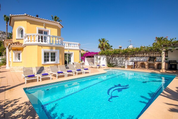 Terrace and pool