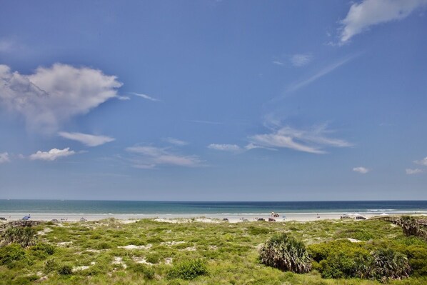 ocean front view from balcony