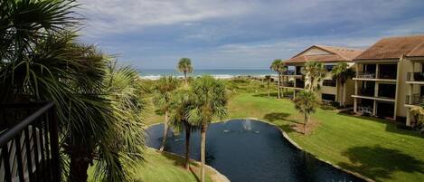 Ocean side view from balcony