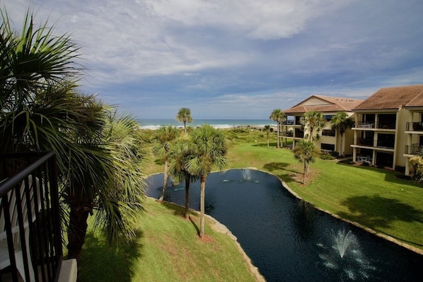 Ocean side view from balcony