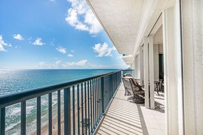 From this high, there's often seagulls flying right next to the balcony