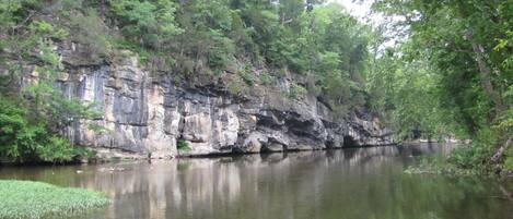 Direct access to the river for fishing and swimming