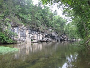 Direct access to the river for fishing and swimming