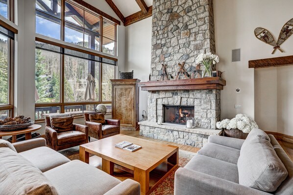 Furniture, Indoors, Living Room, Fireplace, Home Decor