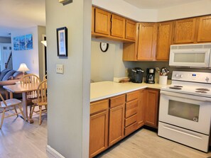 Kitchen view to dining area