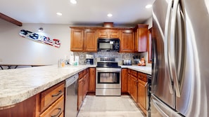 Kitchen has everything you will need to make that romantic dinner or dinner for the whole family