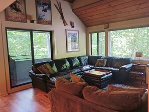 Living area with deck