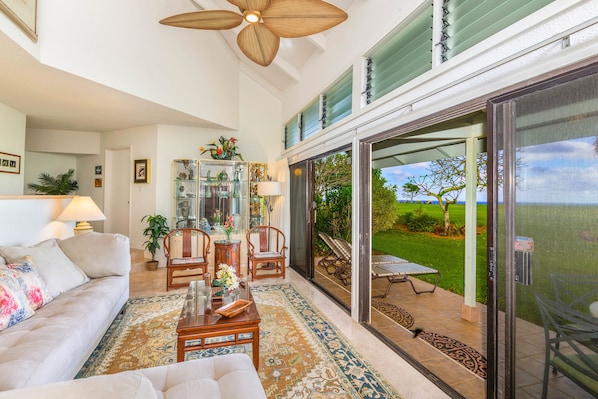 Golf course and ocean views