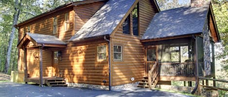 This is the parking area at the cabin.