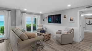 Sand Cliffs 118 Living Area with Gulf View