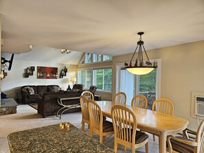 Dining to living area