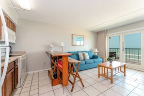 Florence I Condominiums are beachfront and have a pool, private parking, and private balconies.