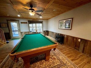 Game Room with Pool Table