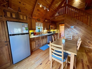 Open Dining & Kitchen Area