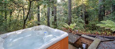 Unwind in the hot tub