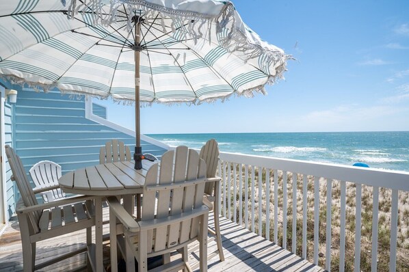 Oceanfront Sun Deck off Living Room