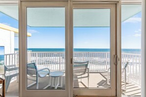 Gorgeous beach views from the living room