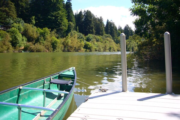 Beautiful view of the river from the seasonal dock!