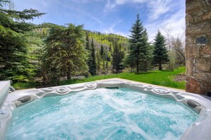 Tub, Hot Tub, Tree, Fir, Vegetation