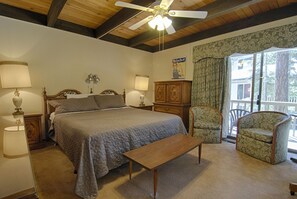 Master Bedroom on ground level with Private Balcony