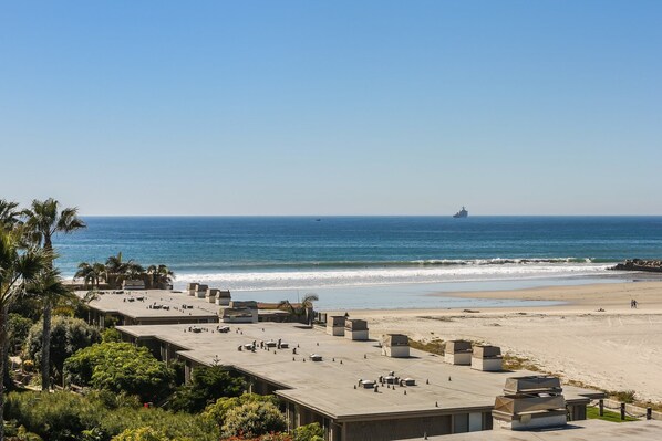 Stunning oceanfront view from the balcony