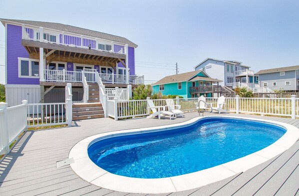 Oceanfront with a Pool