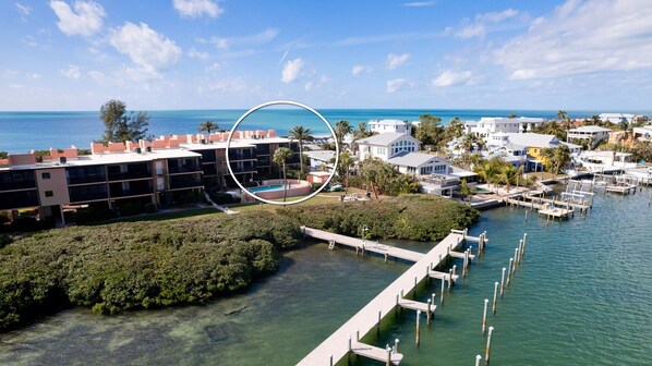 Aerial View of Back of Property Looking West