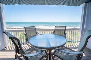 Outdoor dining over the oceanfront!