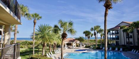 Pool / Ocean View from balcony