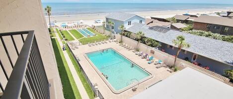 Incredible view of beach and pool