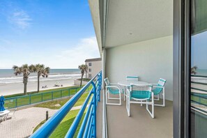Private balcony with ocean views