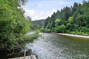 View of the river from seasonal private dock.
