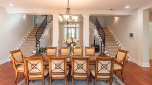 Beautiful Dining Area right off Entry and Staircase