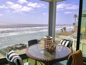 Enjoy Lunch on Your Own Private Balcony with Views of the Oceanside Pier