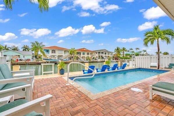 Pool and Canal view 1