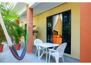 Relax in your back courtyard