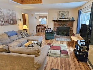 Living and dining area from entry