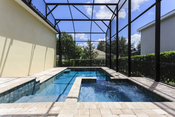 Cool down in the inviting pool