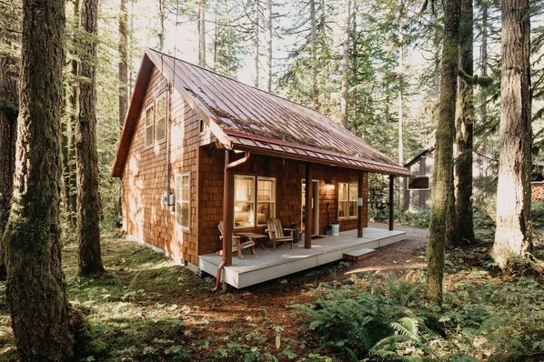 Architecture, Building, House, Cabin, Chair