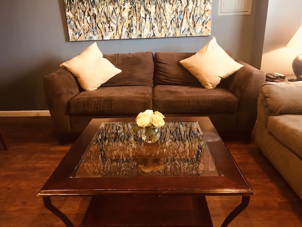 Open concept living room.