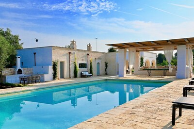 Casolare degli Ulivi, OSTUNI - Villa mit privatem beheiztem Pool, WLAN und Klimaanlage / Heizung