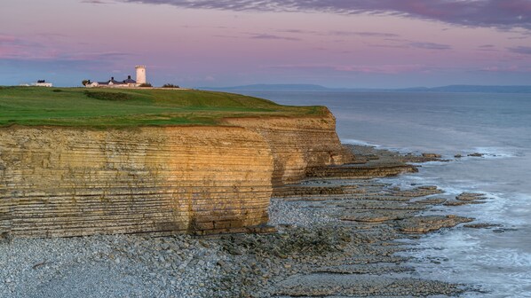 Nash Point Lighthouse, Llantwit Major, Vale of Glamorgan, Wales